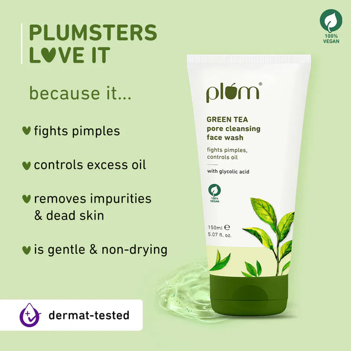 Plum - Green Tea Pore Cleansing Face Wash 150ml