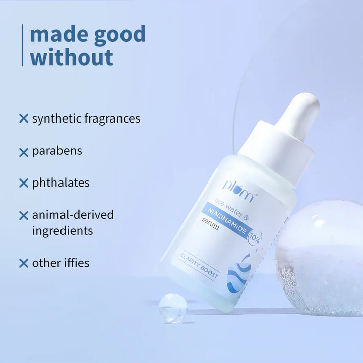 Plum - 10% Niacinamide Serum for Face with Rice Water 15ml