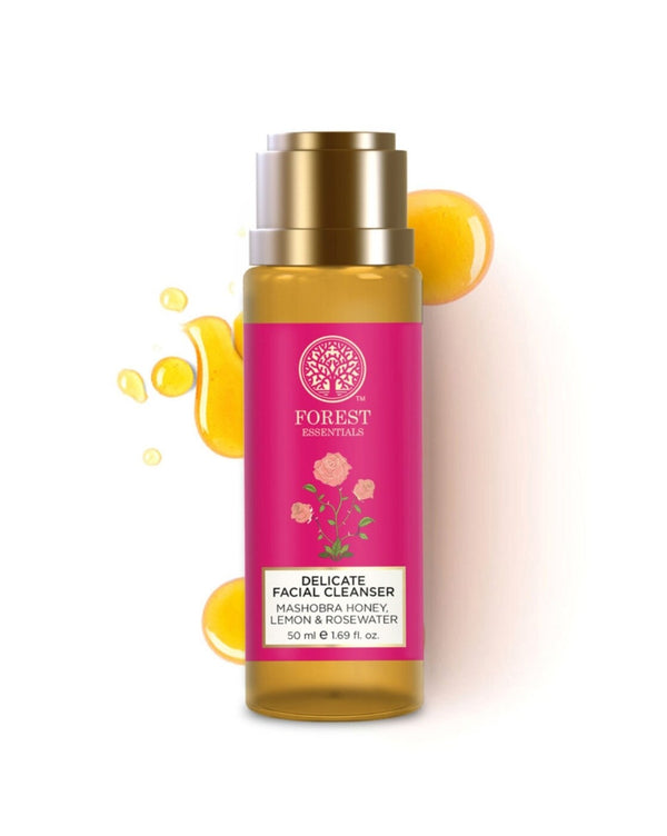 Forest Essentials - Delicate Facial Cleanser Mashobra Honey, Lemon & Rosewater 50ml