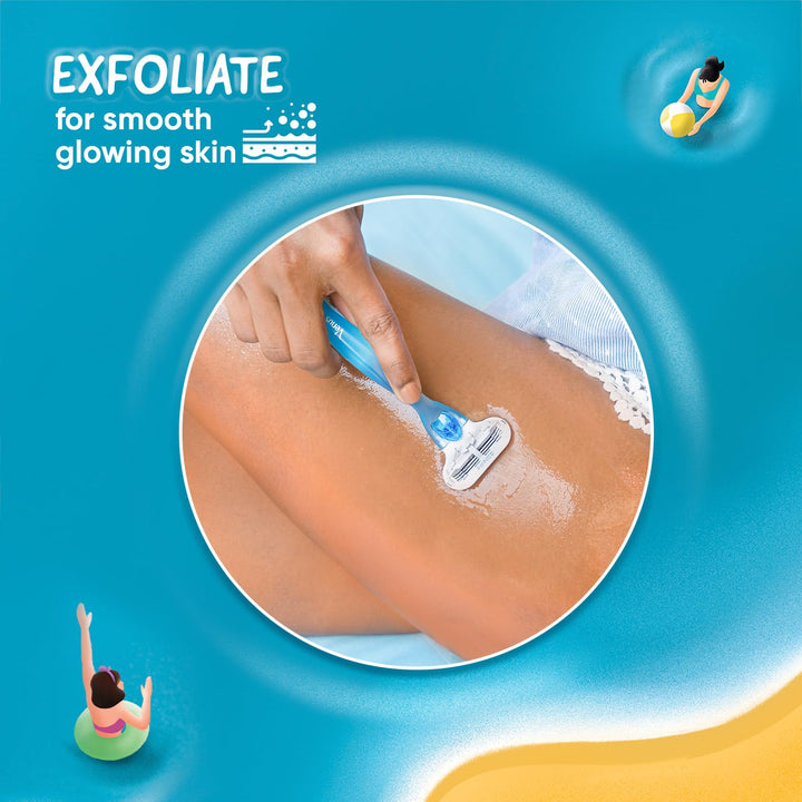 Gillette - Venus Smooth Escape Combo Pack of 1 Handle and 3 Carts