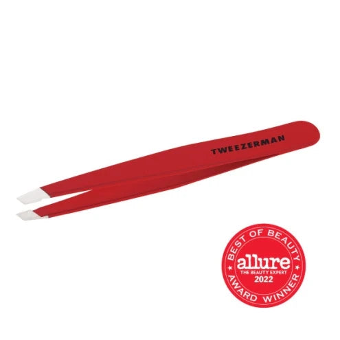 Slant Tweezer- Red - Kess Hair and Beauty