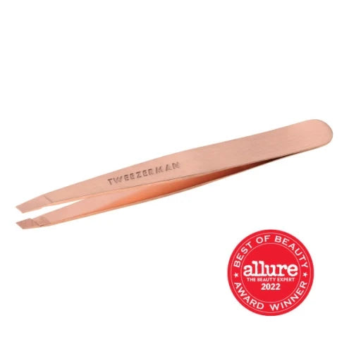 Rose Gold Slant Tweezer - Kess Hair and Beauty