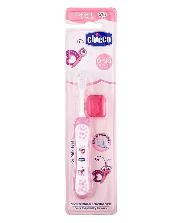 Chicco Ultra Soft Bristles Honey Bee Printed Toothbrush - Pink