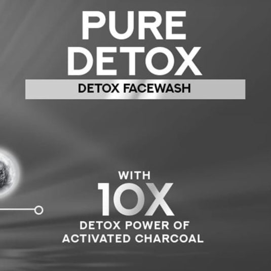 Pond's Bright Miracle Detox Facewash with 10X Power of Charcoal |Detoxifies Skin | 150 gm