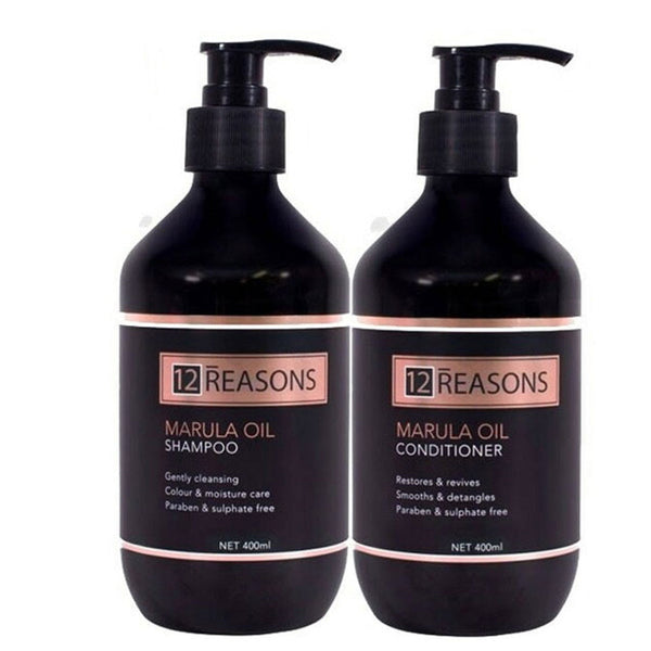 12 Reasons Marula Oil Shampoo and Conditioner 400ml Bundle