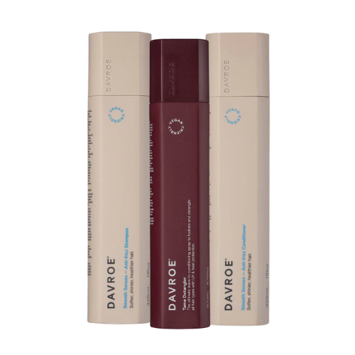 Davroe - Smooth Senses with Tame Detangler Trio Christmas Pack - Softer, Shinier, Healthier Hair