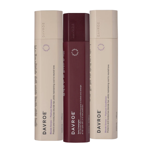 Davroe - Blonde Senses with Tame Detangler Trio Christmas Pack - Hydrated, Toned Protected Hair