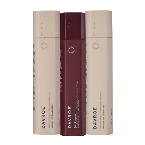 Davroe - Moisture Senses with Tame Detangler Trio Christmas Pack - Moisture Rich, Luxurious Hair
