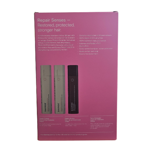 Davroe - Repair Senses with Tame Detangler Trio Christmas Pack - Restored, Protected, Stronger Hair