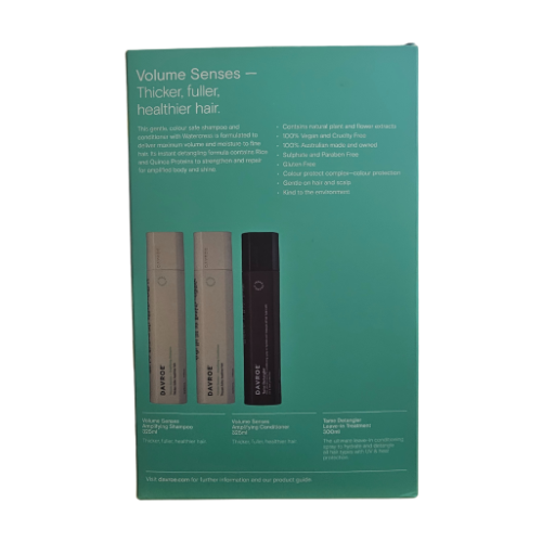 Davroe - Volume Senses with Tame Detangler Trio Christmas Pack - Thicker, Fuller, Healthier Hair
