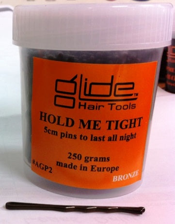 GLIDE Hold Me Tight Bobby Pins Bronze 2 - Kess Hair and Beauty