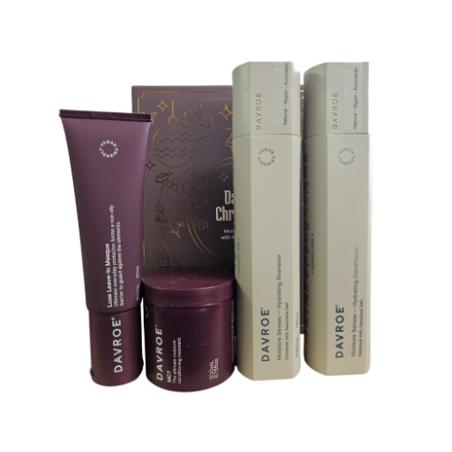 Davroe - Moisture Senses with MCT and Luxe Quad Christmas Pack - Moisture Rich, Luxurious Hair