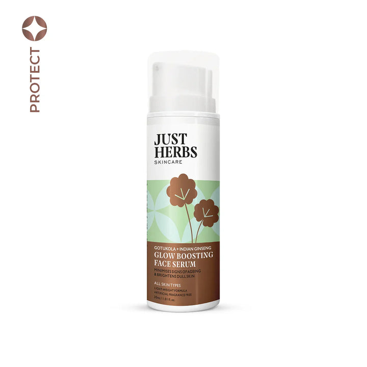 Just Herbs - Glow Boosting Face serum with Gotukola and Indian Ginseng 30ml