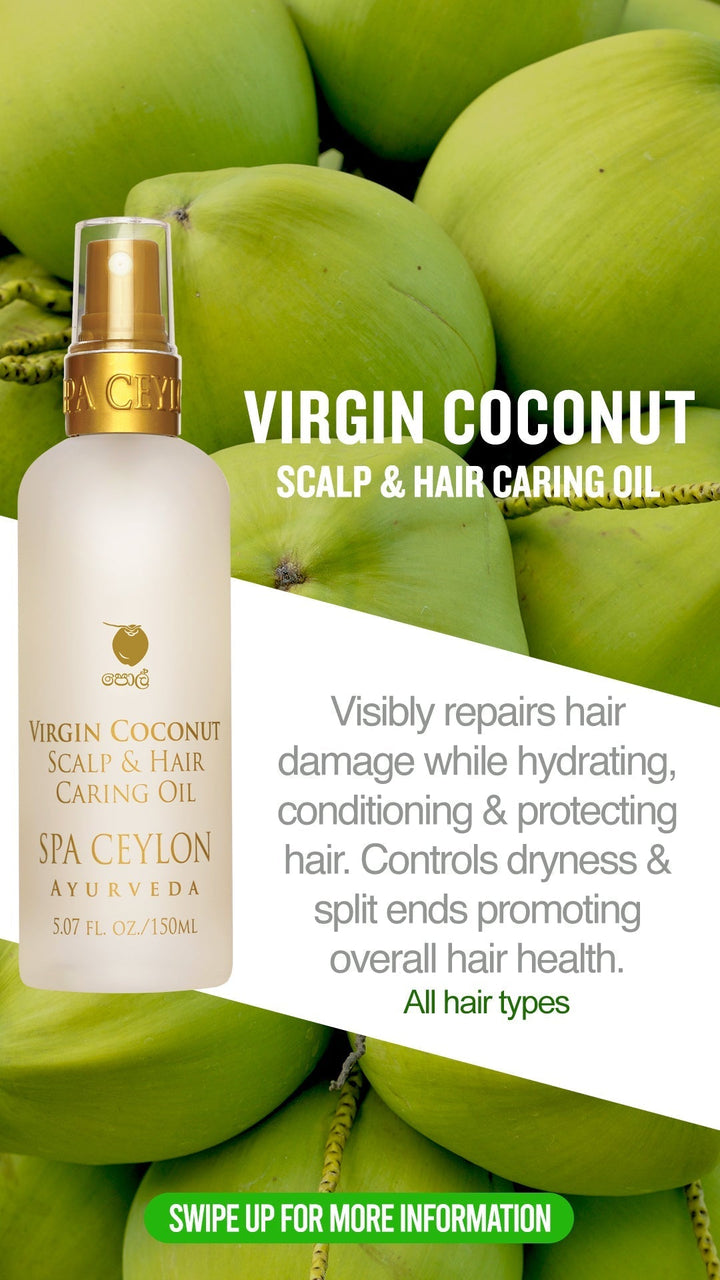 VIRGIN COCONUT  - Scalp & Hair Caring Oil - 150ml - (Nourish & Hydrate Dry Hair) - Kess Hair and Beauty