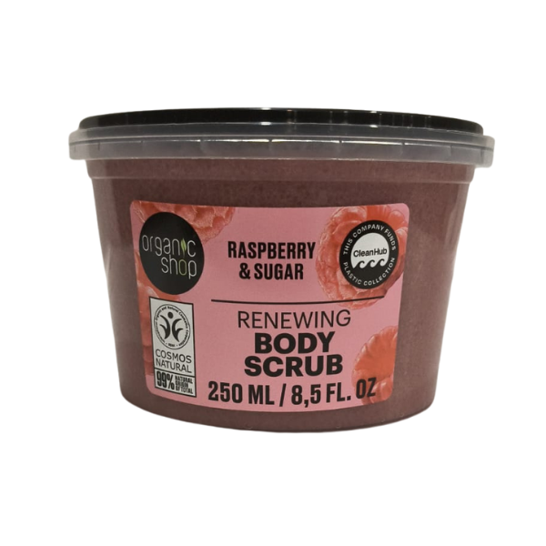 Soft Scrub Raspberry ORGANIC SHOP - Body Scrub Raspberry & Sugar 250ml
