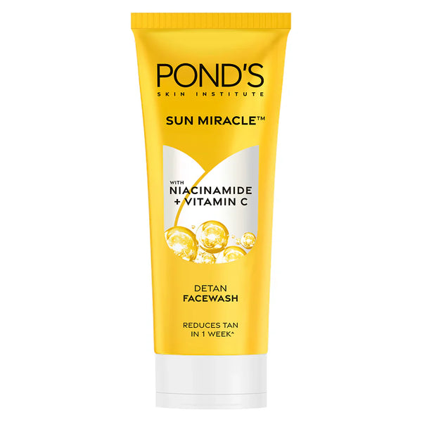 Pond's Detan Facewash, With Niacinamide & Vitamin C, Reduces Tan In 7 Days, For All Skin Types 100g