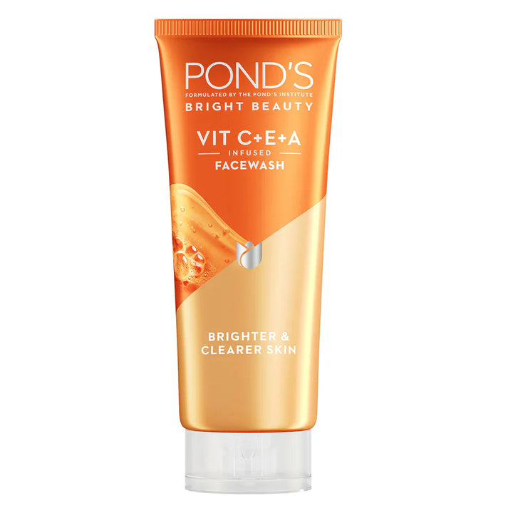 Pond's Bright Beauty Vitamin C+E+A Gel Face Wash for Brighter & Clearer Skin 100ml