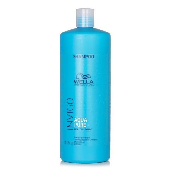 Wella Professionals Invigo Aqua Pure Purifying Shampoo 1000ml - Kess Hair and Beauty