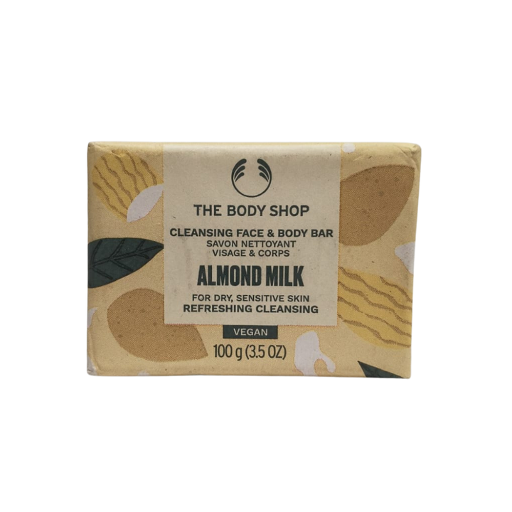 The Body Shop - Almond Milk Cleansing Face & Body Bar 100G