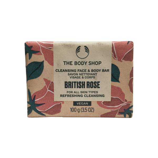 The Body Shop - British Rose Cleansing Face & Body Bar 100G