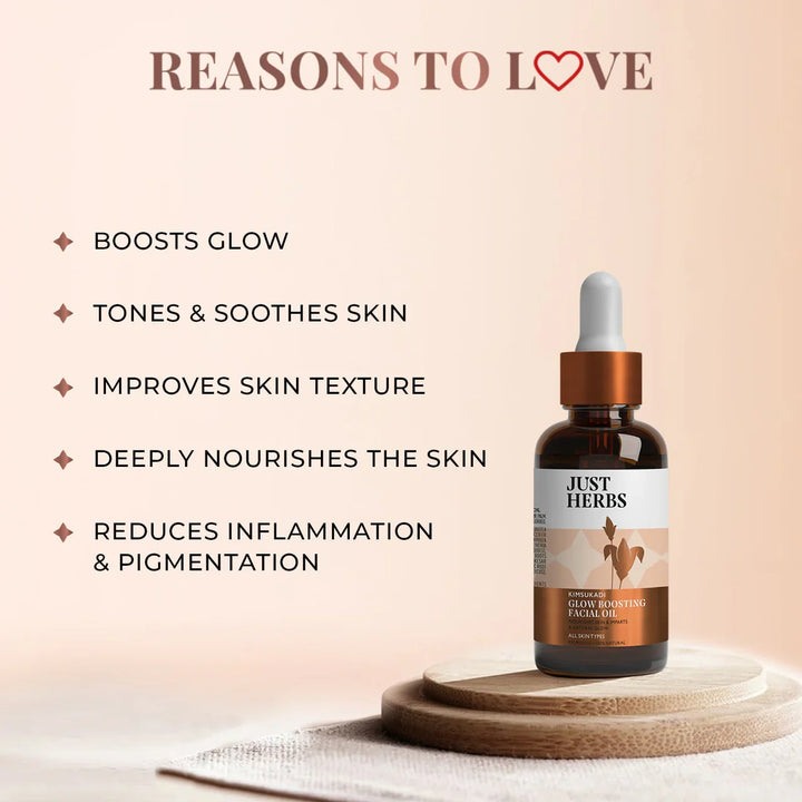 Just Herbs - Kimsukadi Tail: Glow Boosting Facial Oil 30 ml