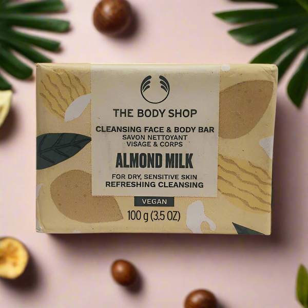 The Body Shop - Almond Milk Cleansing Face & Body Bar 100G