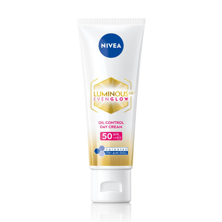 Nivea Luminous Even Glow Oil Control SPF50 Day Cream with Hyaluronic Acid - 40ml