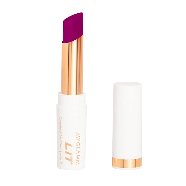 MyGlamm - Lit Creamy Matte Lipstick - French 75 3.7 g