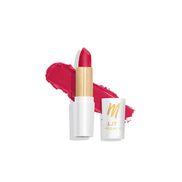MyGlamm - Lit Moist Matte Lipstick - Red Lady 4.2g