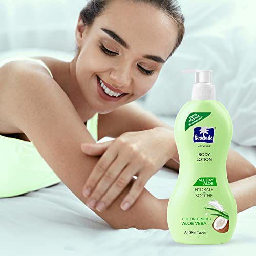 Parachute Advansed All Day Aloe Body Lotion For Women & Men - 100% Natural, 72h Moisturisation 400ml