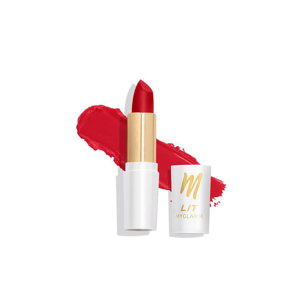 MyGlamm - Lit Moist Matte Lipstick - Red Rebel 4.2g
