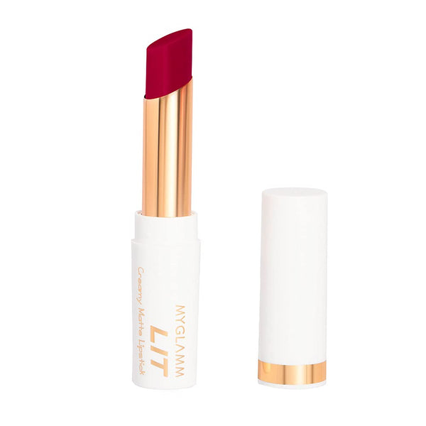 MyGlamm - Lit Creamy Matte Lipstick - Flirtini 3.7 g