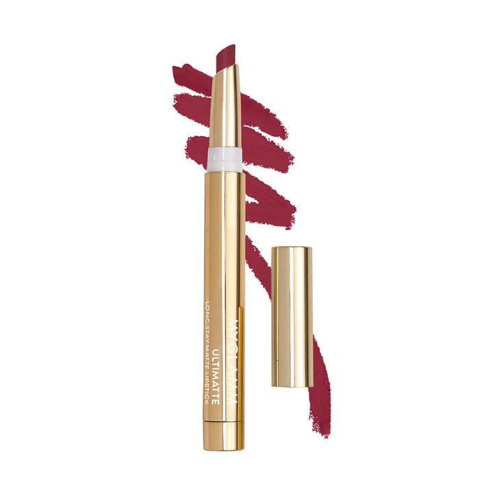 MyGlamm - Ultimatte Long-Stay Matte Lipstick Upto 12hr 1.3g Shade No. 05 Vamp