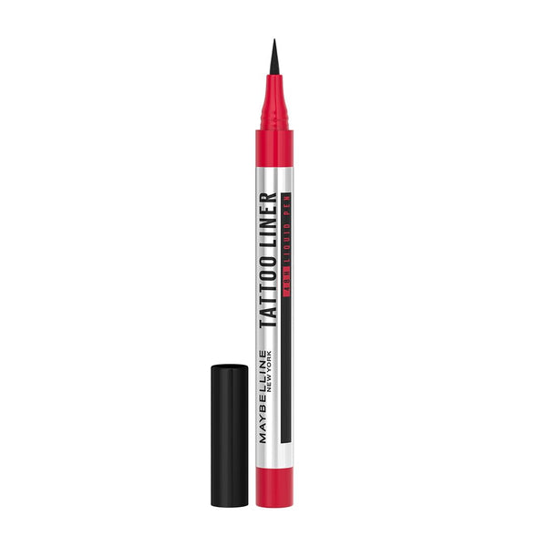 Maybelline - New York High Impact Tattoo Pen Liner, Lasts Up To 48H - Black, Water & Smudge-proof