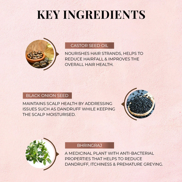 Just Herbs - Castor & Black Onion Seed Shampoo 200ml