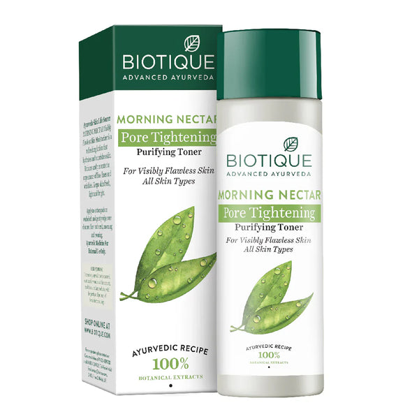 Biotique - Morning Nectar Visibly Flawless Pore Tightening & Purifying Toner 120ml