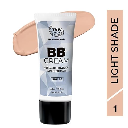 TNW - The Natural Wash BB Cream With SPF 30 Sun Protection Gives Instant Fairness - Light Shade 01 30g