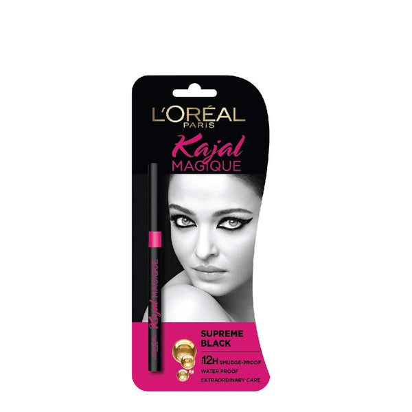 L'Oreal Paris - Kajal Magique 12 Hrs Long Lasting Matte Finish 0.35g - Supreme Black