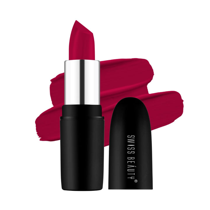 Swiss Beauty - Pure Matte Lipstick Shade No. 220 Smoking Red