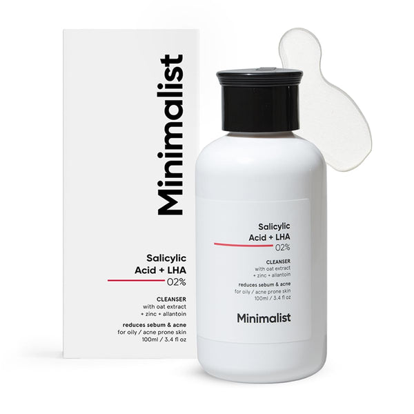 Minimalist - Salicylic Acid + LHA 02% Cleanser for Oily / Acne Prone Skin Face Wash 100ml