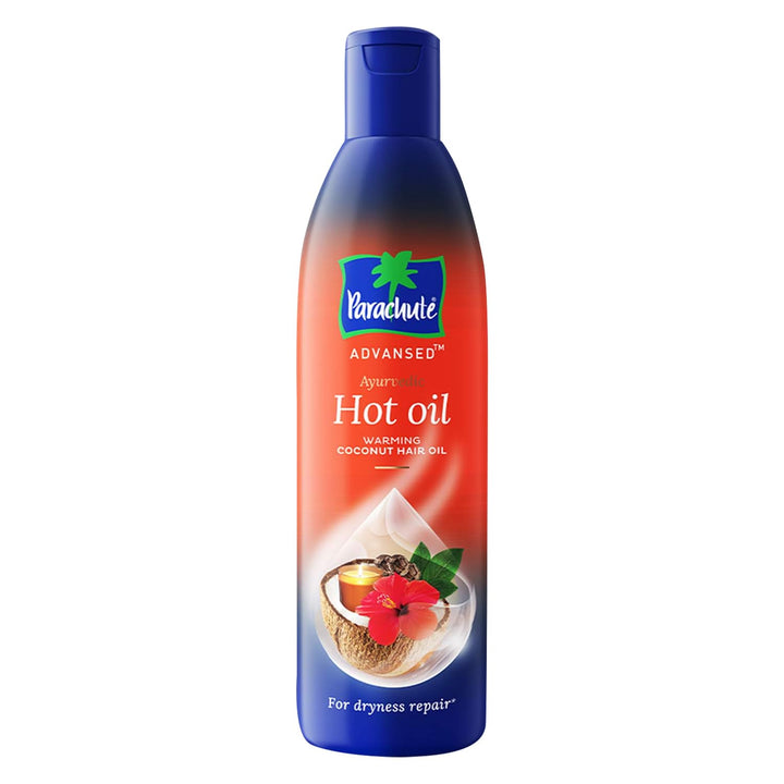 Parachute Advansed Ayurvedic Hot Oil, Warming Coconut Hair Oil, Frizz Free Hair 300ml