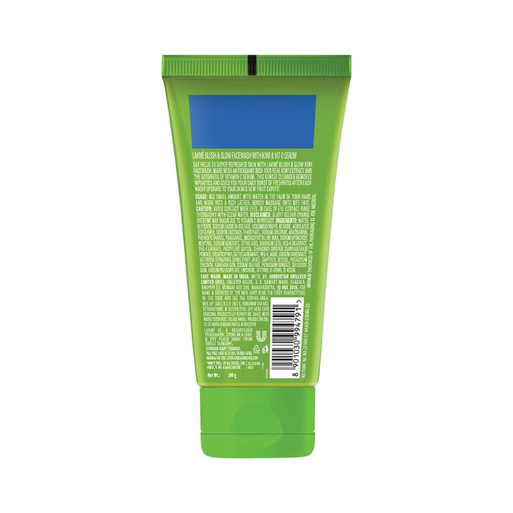 Lakme Blush & Glow Kiwi Freshness Gel Face Wash With Kiwi Extracts 100g