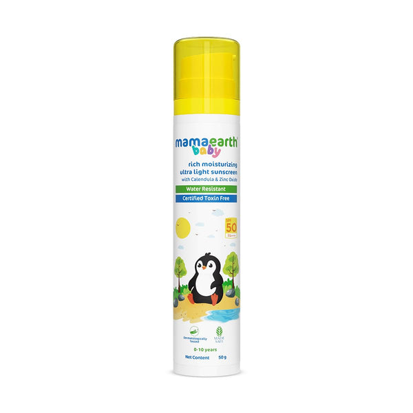 Mamaearth - Baby Rich Moisturizing Ultra Light Sunscreen - 50g