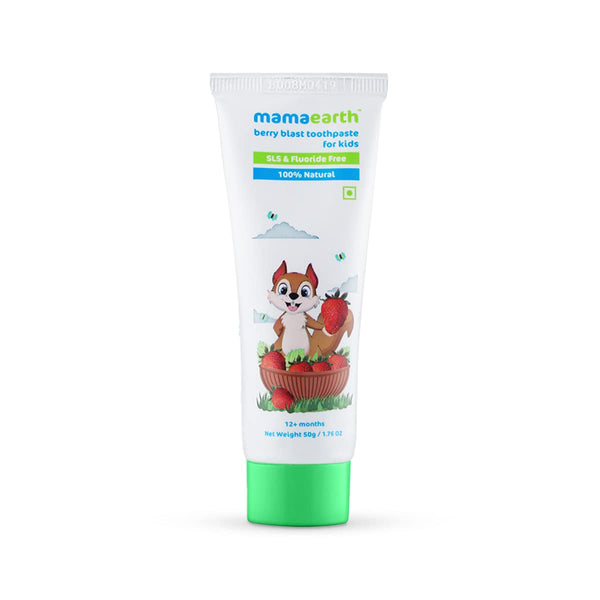 Mamaearth - 100% Natural Berry Blast Toothpaste for Kids, 50g