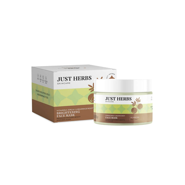 Just Herbs - Vitamin C Amla & Liquorice Root Brightening Face Mask 50g
