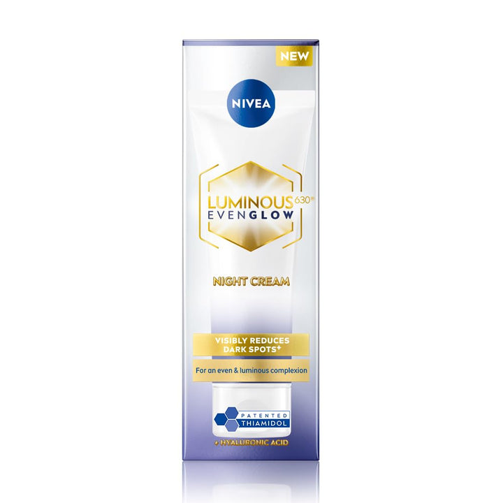 Nivea Luminous Even Glow Night Cream with Hyaluronic Acid - 40ml