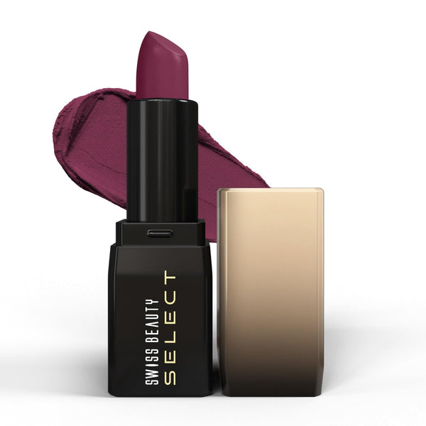Swiss Beauty - Select Dare To Matte Lipstick Shade No. 09 Wine Room