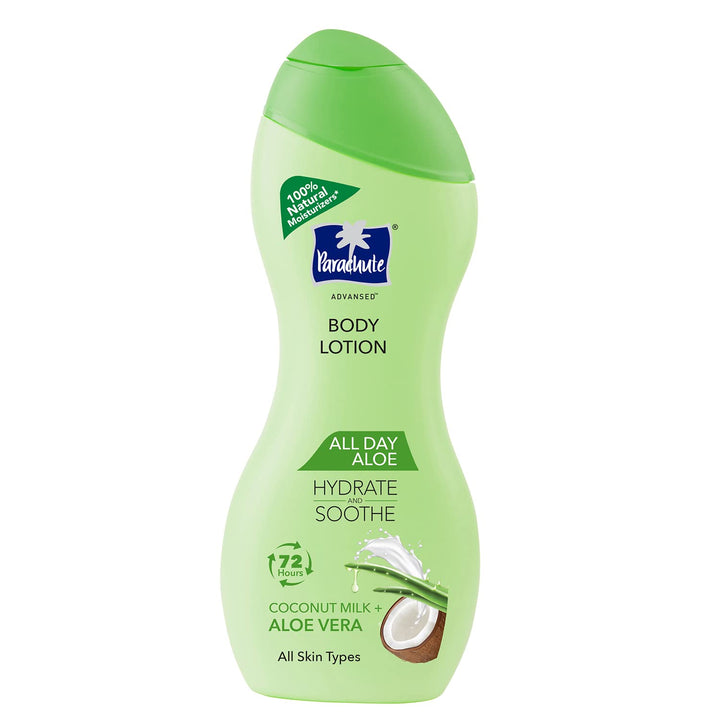 Parachute Advansed All Day Aloe Body Lotion For Women & Men - 100% Natural, 72h Moisturisation 250ml
