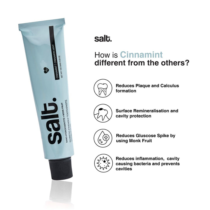 Salt Oral Care - Cinnamint Diabetic Friendly Toothpaste 100g