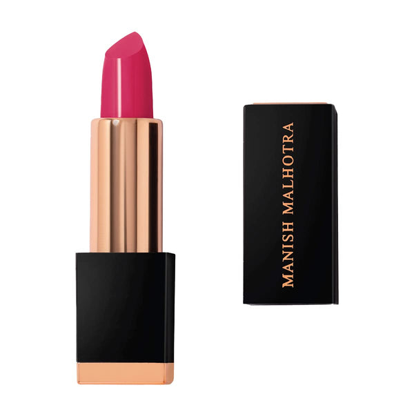 MyGlamm - Manish Malhotra Soft Matte Lipstick - Flirty Fuchsia (Hot Pink Shade) | Long Lasting, Hydrating, Moisturising, Matte Finish Creamy Lipstick